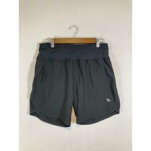 Athletic Baleaf Mens Medium Black Lined Running Shorts Zipper Pocket Workout